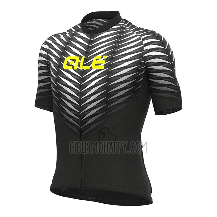 ALE Cycling Jersey Bib Short 2022 Men Short Sleeve Black White