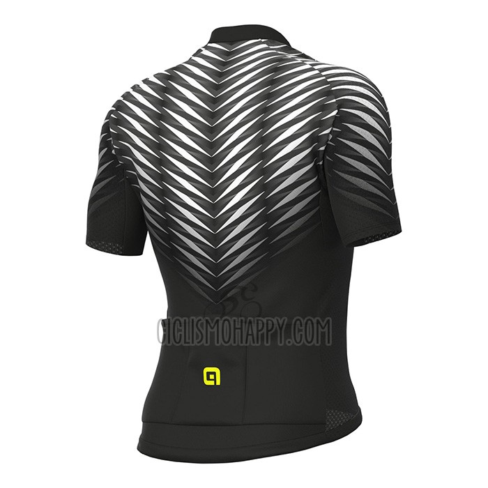 ALE Cycling Jersey Bib Short 2022 Men Short Sleeve Black White