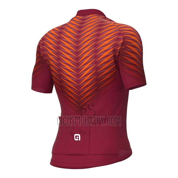 ALE Cycling Jersey Bib Short 2022 Men Short Sleeve Red