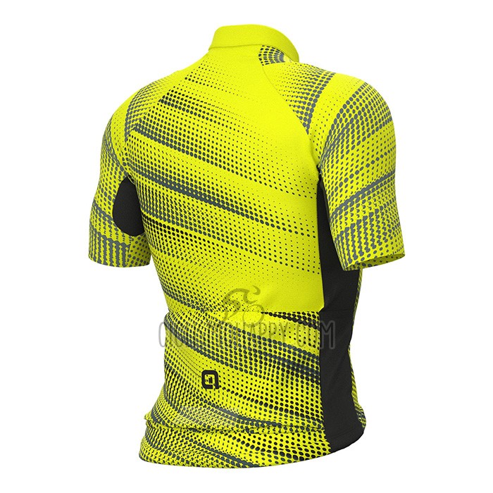 ALE Cycling Jersey Bib Short 2022 Men Short Sleeve Yellow