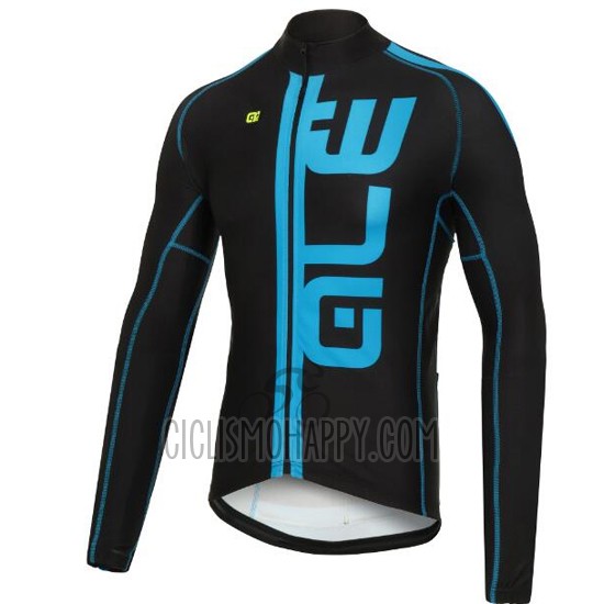 ALE Cycling Jersey Bib Tight 2016 Men Long Sleeve Blue and Black