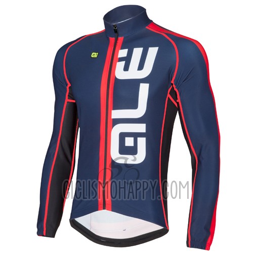 ALE Cycling Jersey Bib Tight 2016 Men Long Sleeve Blue and Red