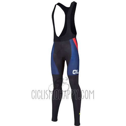 ALE Cycling Jersey Bib Tight 2016 Men Long Sleeve Blue and Red