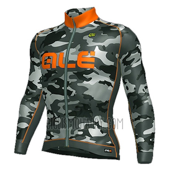 ALE Cycling Jersey Bib Tight 2016 Men Long Sleeve Orange and Black