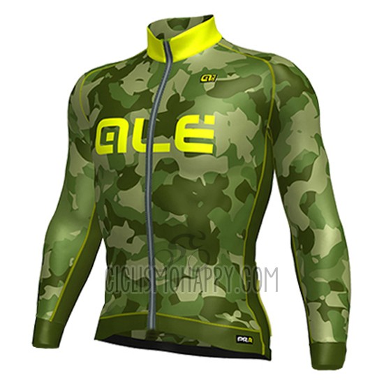 ALE Cycling Jersey Bib Tight 2016 Men Long Sleeve Yellow and Green