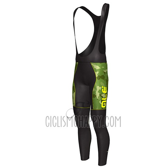 ALE Cycling Jersey Bib Tight 2016 Men Long Sleeve Yellow and Green