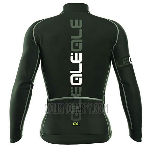 ALE Cycling Jersey Bib Tight 2017 Men Long Sleeve 3 Season Black and White