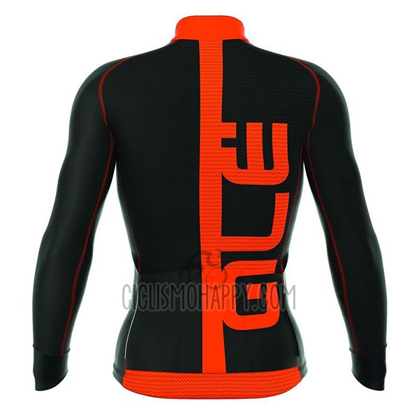 ALE Cycling Jersey Bib Tight 2017 Men Long Sleeve Adriatico Red and Black