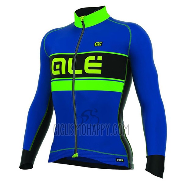 ALE Cycling Jersey Bib Tight 2017 Men Long Sleeve Bering Blue and Green