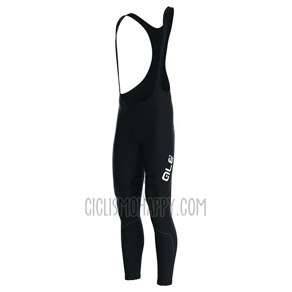 ALE Cycling Jersey Bib Tight 2017 Men Long Sleeve Black and Yellow