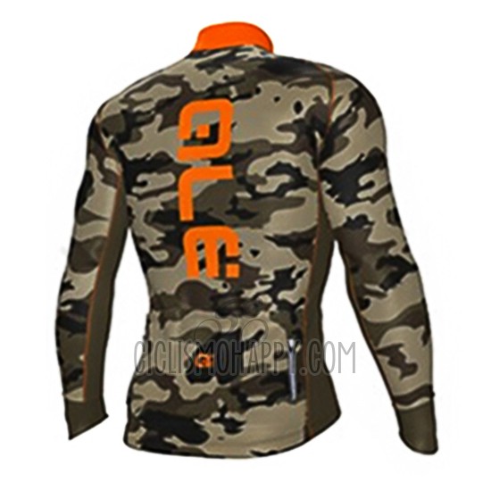 ALE Cycling Jersey Bib Tight 2017 Men Long Sleeve Camouflage