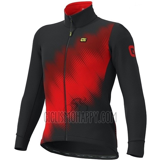 ALE Cycling Jersey Bib Tight 2019 Men Long Sleeve Pulse Red Black