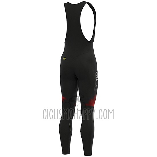 ALE Cycling Jersey Bib Tight 2019 Men Long Sleeve Pulse Red Black
