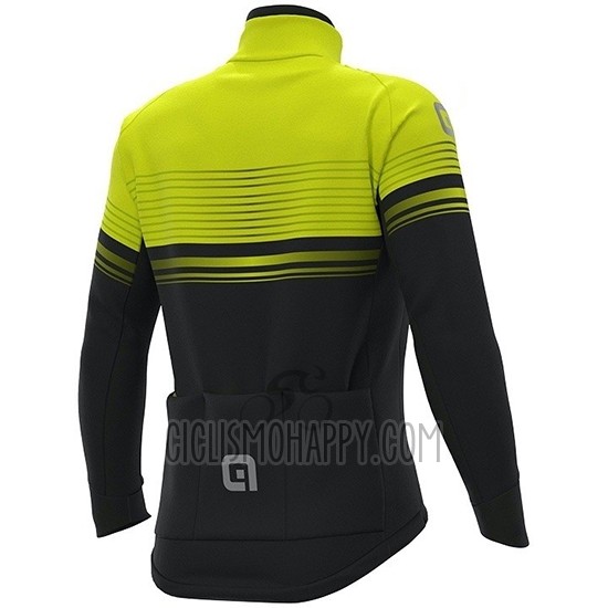 ALE Cycling Jersey Bib Tight 2019 Men Long Sleeve Slide Yellow Black
