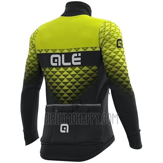 ALE Cycling Jersey Bib Tight 2019 Men Long Sleeve Summit Yellow Black