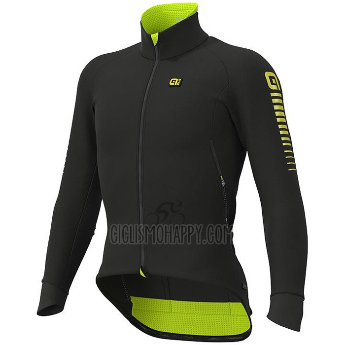 ALE Cycling Jersey Bib Tight 2020 Men Long Sleeve Black