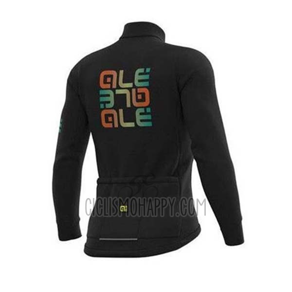 ALE Cycling Jersey Bib Tight 2020 Men Long Sleeve Black Green
