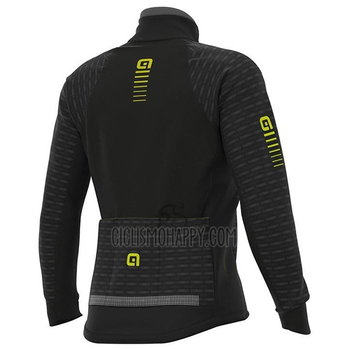 ALE Cycling Jersey Bib Tight 2020 Men Long Sleeve Black Yellow