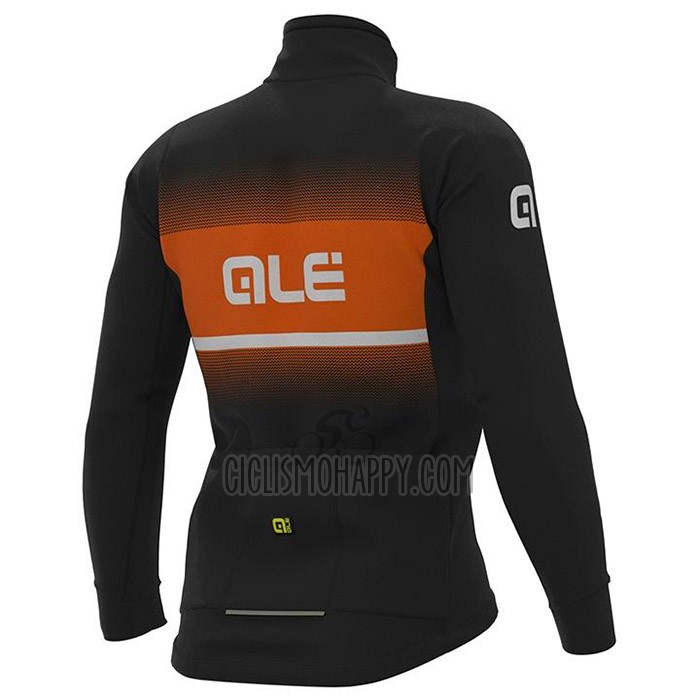 ALE Cycling Jersey Bib Tight 2020 Men Long Sleeve Orange Black