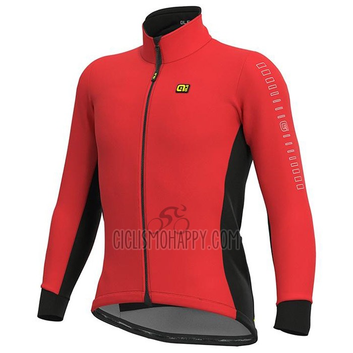 ALE Cycling Jersey Bib Tight 2020 Men Long Sleeve Red