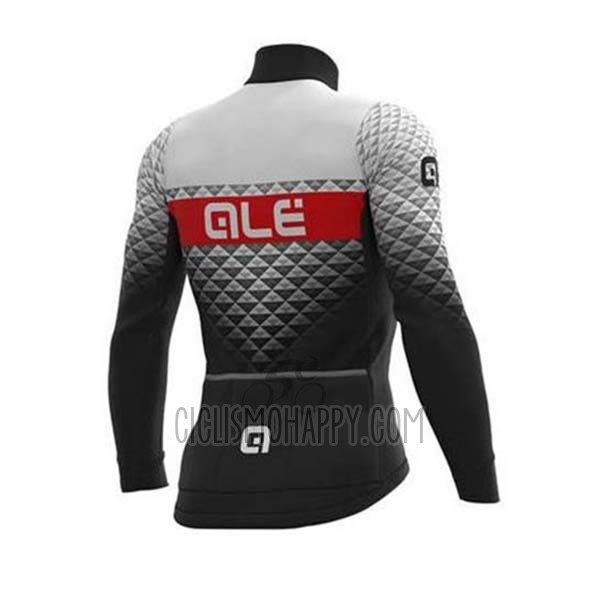ALE Cycling Jersey Bib Tight 2020 Men Long Sleeve White Black