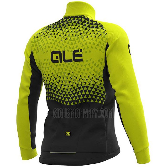 ALE Cycling Jersey Bib Tight 2020 Men Long Sleeve Yellow