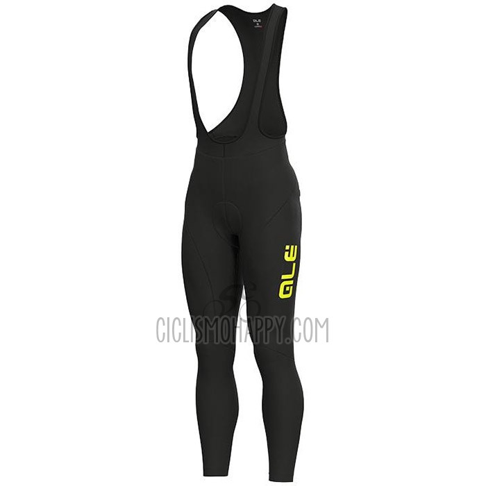 ALE Cycling Jersey Bib Tight 2020 Men Long Sleeve Yellow