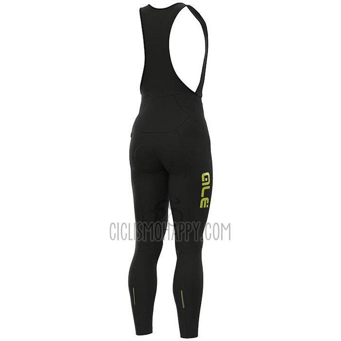 ALE Cycling Jersey Bib Tight 2020 Men Long Sleeve Yellow