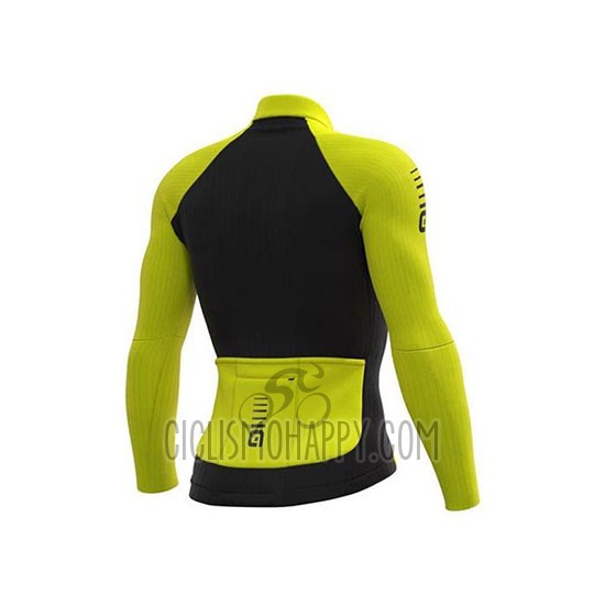 ALE Cycling Jersey Bib Tight 2020 Men Long Sleeve Yellow Black