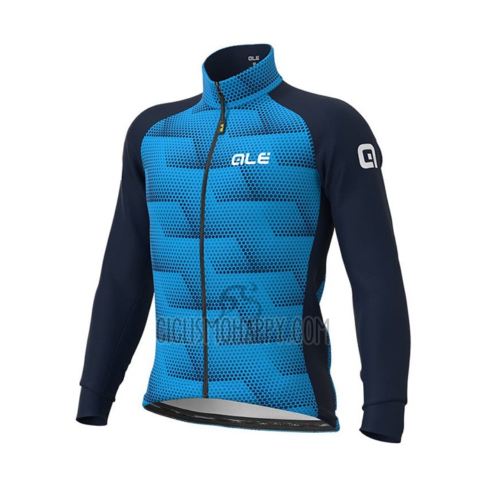 ALE Cycling Jersey Bib Tight 2021 Men Long Sleeve Blue
