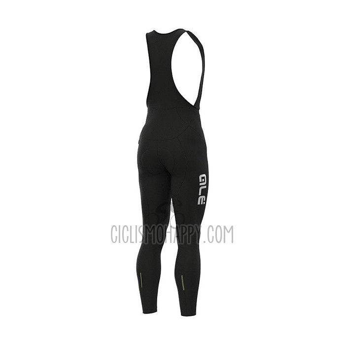 ALE Cycling Jersey Bib Tight 2021 Men Long Sleeve Marron