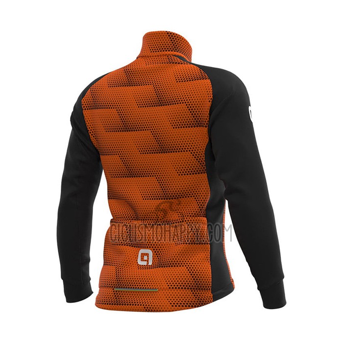ALE Cycling Jersey Bib Tight 2021 Men Long Sleeve Orange