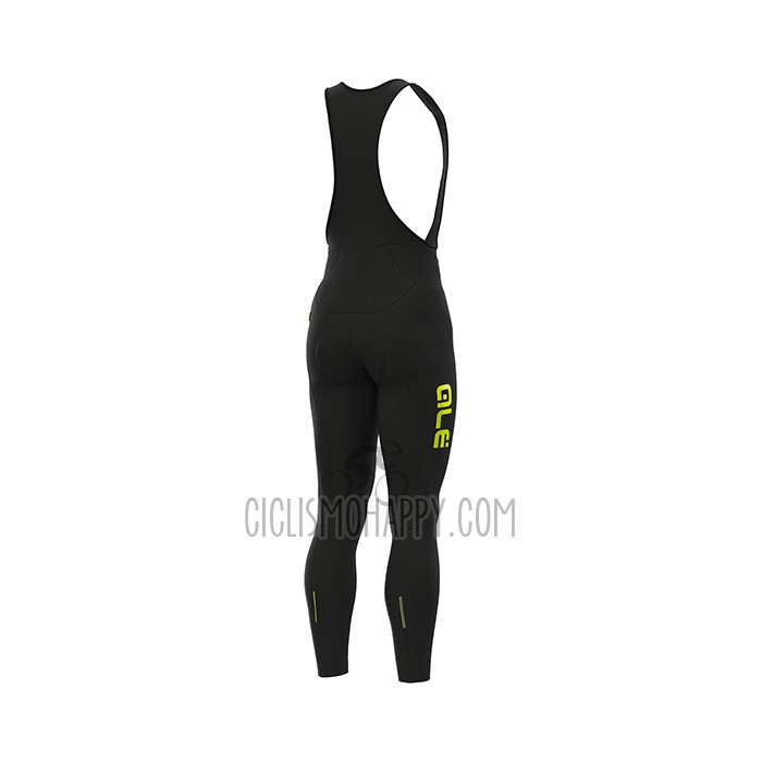 ALE Cycling Jersey Bib Tight 2021 Men Long Sleeve Yellow