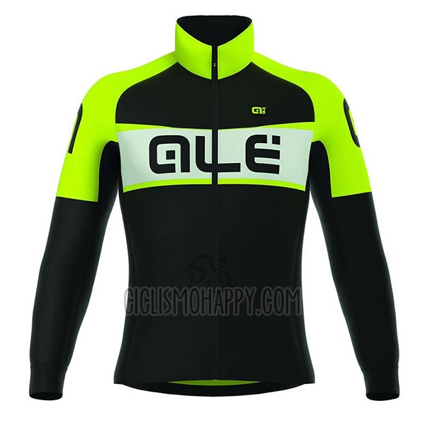 ALE Excel Cycling Jersey Bib Tight 2017 Men Long Sleeve Weddell Green