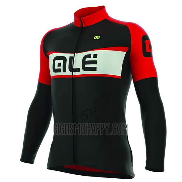 ALE Excel Cycling Jersey Bib Tight 2017 Men Long Sleeve Weddell Red
