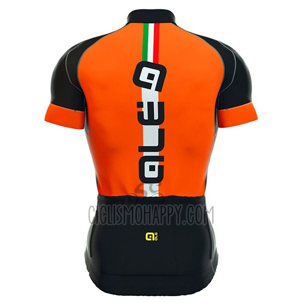 ALE Formula 1.0 Adriatico Cycling Jersey Bib Short 2017 Men Short Sleeve Orange and Black