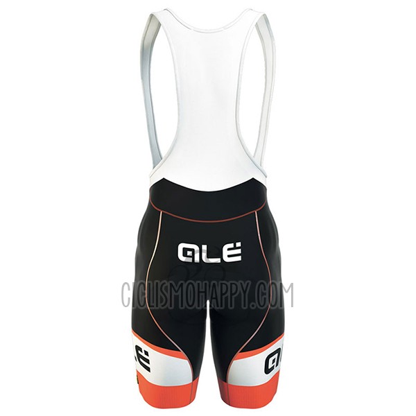 ALE Formula 1.0 Adriatico Cycling Jersey Bib Short 2017 Men Short Sleeve Orange and Black