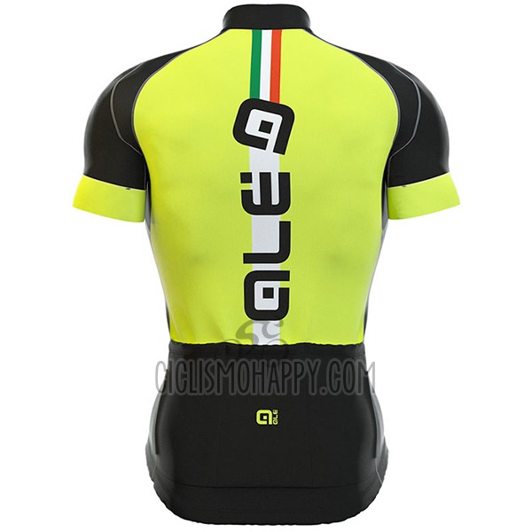 ALE Formula 1.0 Adriatico Cycling Jersey Bib Short 2017 Men Short Sleeve Yellow and Black