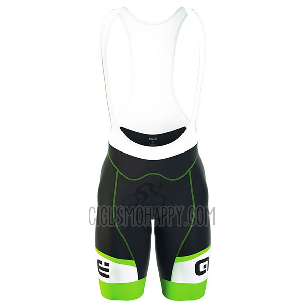 ALE Formula 1.0 Sprinter Cycling Jersey Bib Short 2017 Men Short Sleeve Green and Black