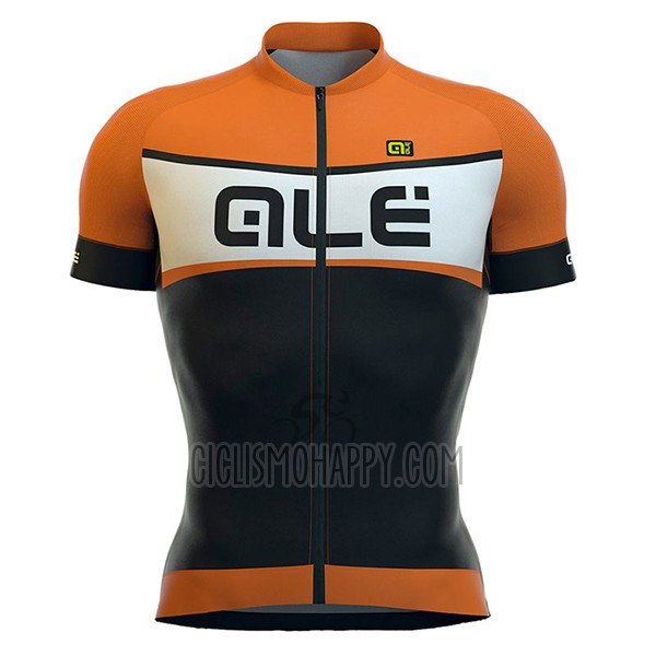 ALE Formula 1.0 Sprinter Cycling Jersey Bib Short 2017 Men Short Sleeve Orange and Black