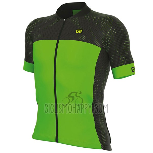 ALE Formula 1.0 Ultimate Cycling Jersey Bib Short 2017 Men Short Sleeve Green and Black