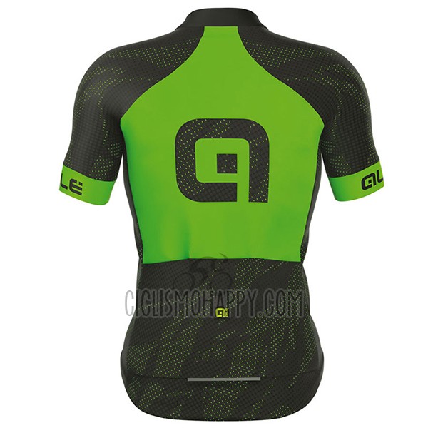 ALE Formula 1.0 Ultimate Cycling Jersey Bib Short 2017 Men Short Sleeve Green and Black