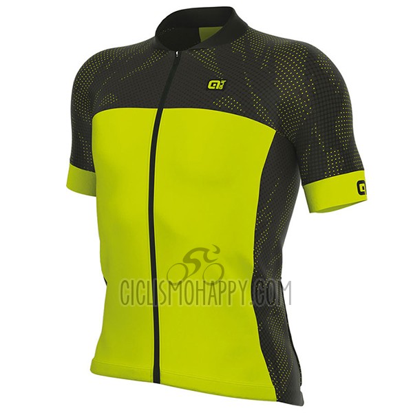 ALE Formula 1.0 Ultimate Cycling Jersey Bib Short 2017 Men Short Sleeve Yellow and Black