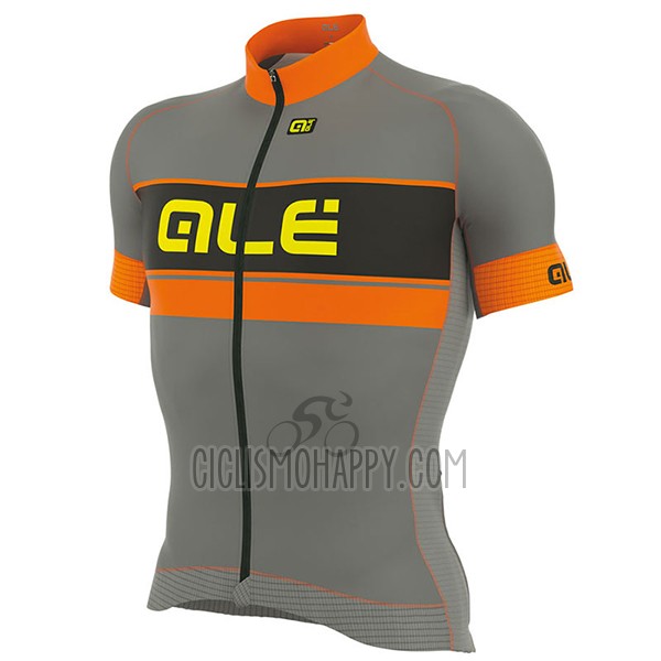 ALE Graphics Prr Bermuda Cycling Jersey Bib Short 2017 Men Short Sleeve Orange and Gray
