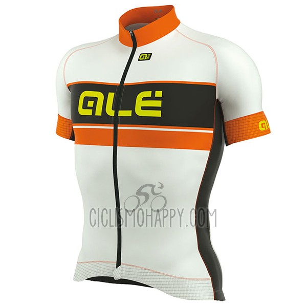 ALE Graphics Prr Bermuda Cycling Jersey Bib Short 2017 Men Short Sleeve Orange and White