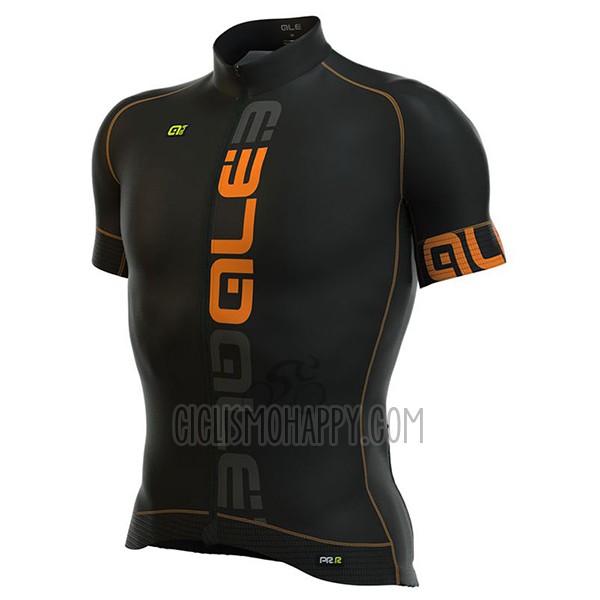 ALE Graphics Prr Nominal Cycling Jersey Bib Short 2017 Men Short Sleeve Orange and Black