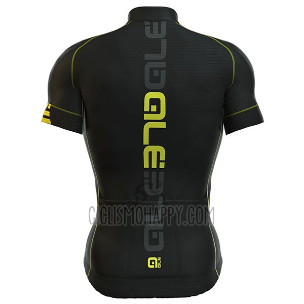 ALE Graphics Prr Nominal Cycling Jersey Bib Short 2017 Men Short Sleeve Yellow and Black