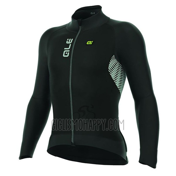ALE Nordik Cycling Jersey Bib Tight 2017 Men Long Sleeve Black