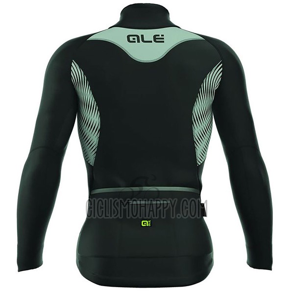 ALE Nordik Cycling Jersey Bib Tight 2017 Men Long Sleeve Black