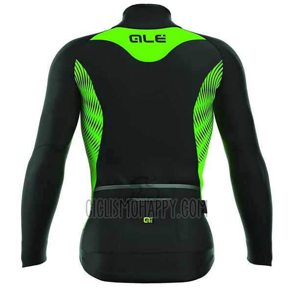 ALE Nordik Cycling Jersey Bib Tight 2017 Men Long Sleeve Green